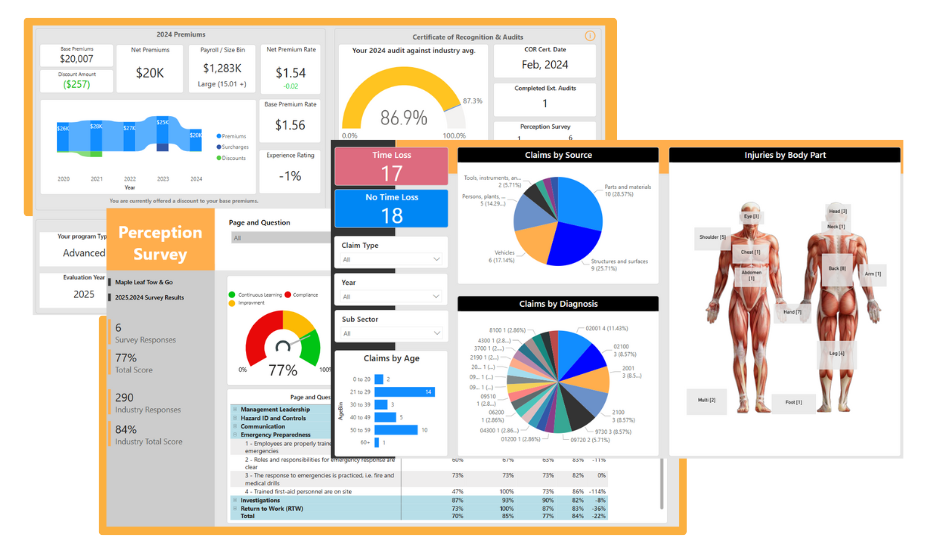 MSA Member Dashboard images